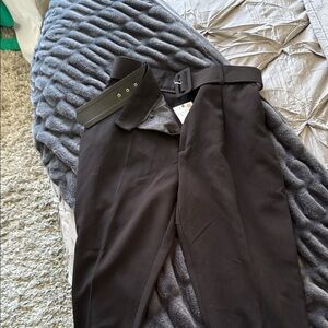 Women’s Black Belted Trousers